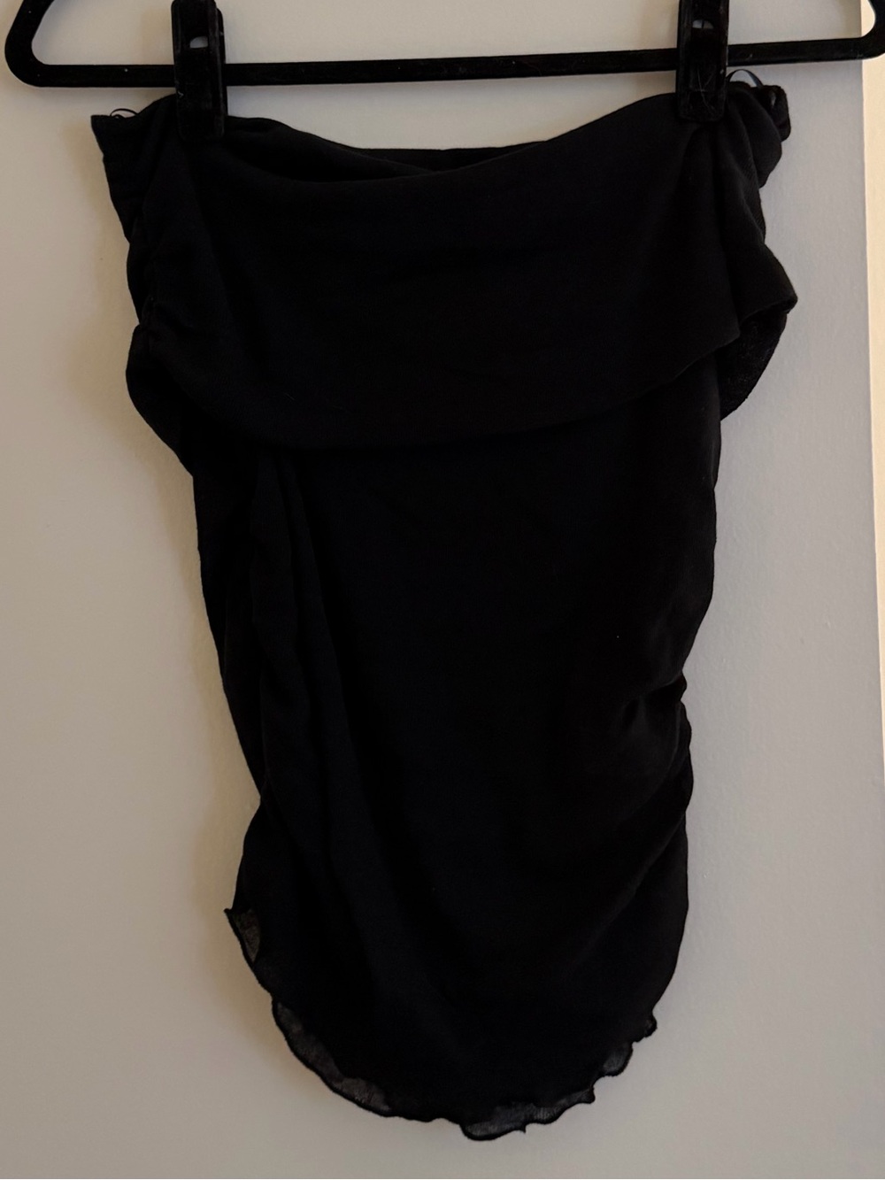 Zara Black Mesh Off-Shoulder Camisole